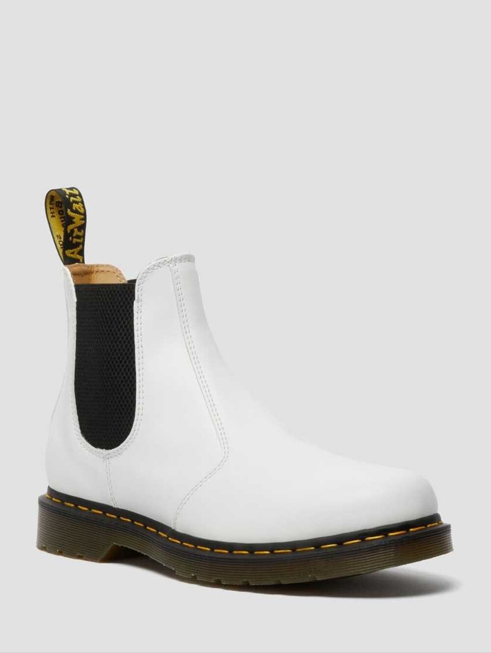 Dr. Martens White Leather Chukka Chelsea Boot